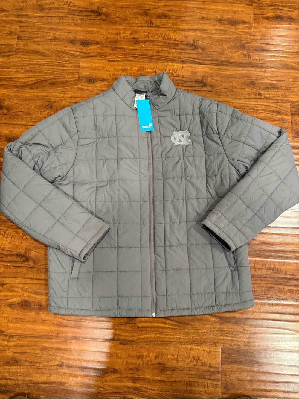 Gen 2 Men's University North Carolina Quilted Puffer Jacket in Gray Size XL NWT